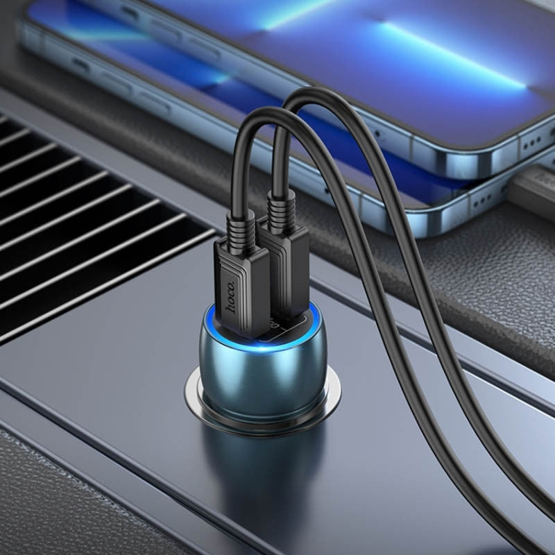 (40W) Dual USB-C / Type C Ports Fast Charging Car Charger Adapter (40W) Dual USB-C / Type C Ports Fast Charging Car Charger Adapter